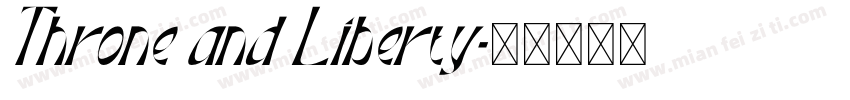 Throne and Liberty字体转换